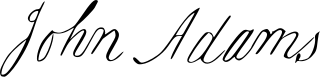 Signature John Adams